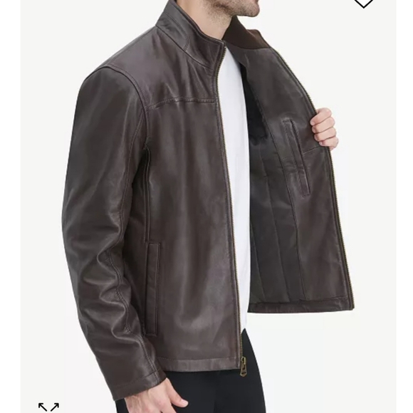 Cole Haan Men Smooth Leather Jacket - Picture 3 of 8